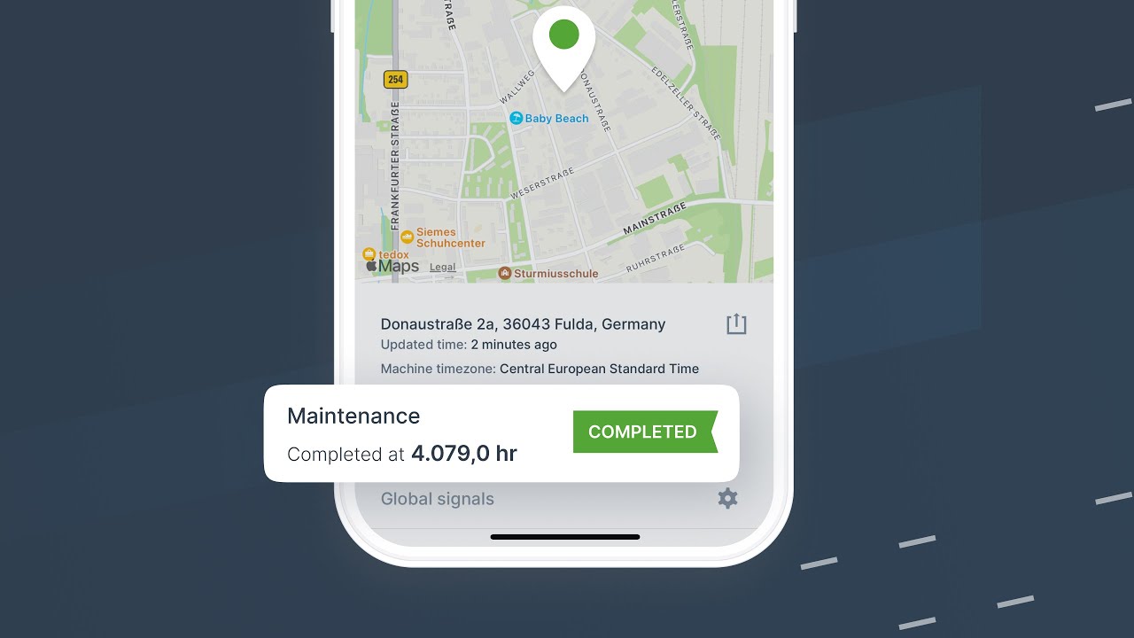 Product update – Machine companion app – Maintenance Status Indicator